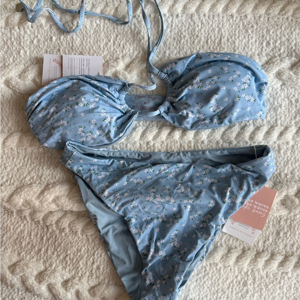 Dippin Daisy’s Floral Blue Bikini